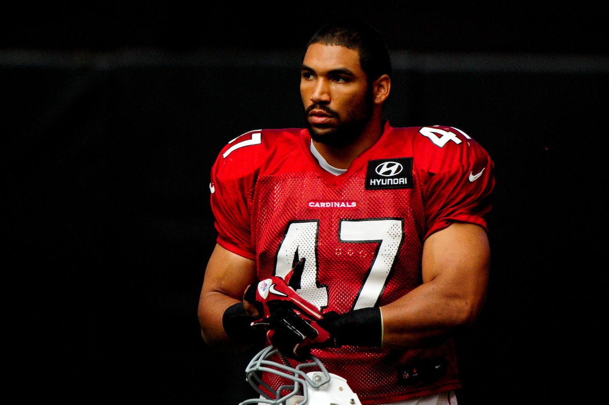 Korey Jones suits up for the Arizona Cardinals in 2013 by Matt Kartozian—USA TODAY Sports.