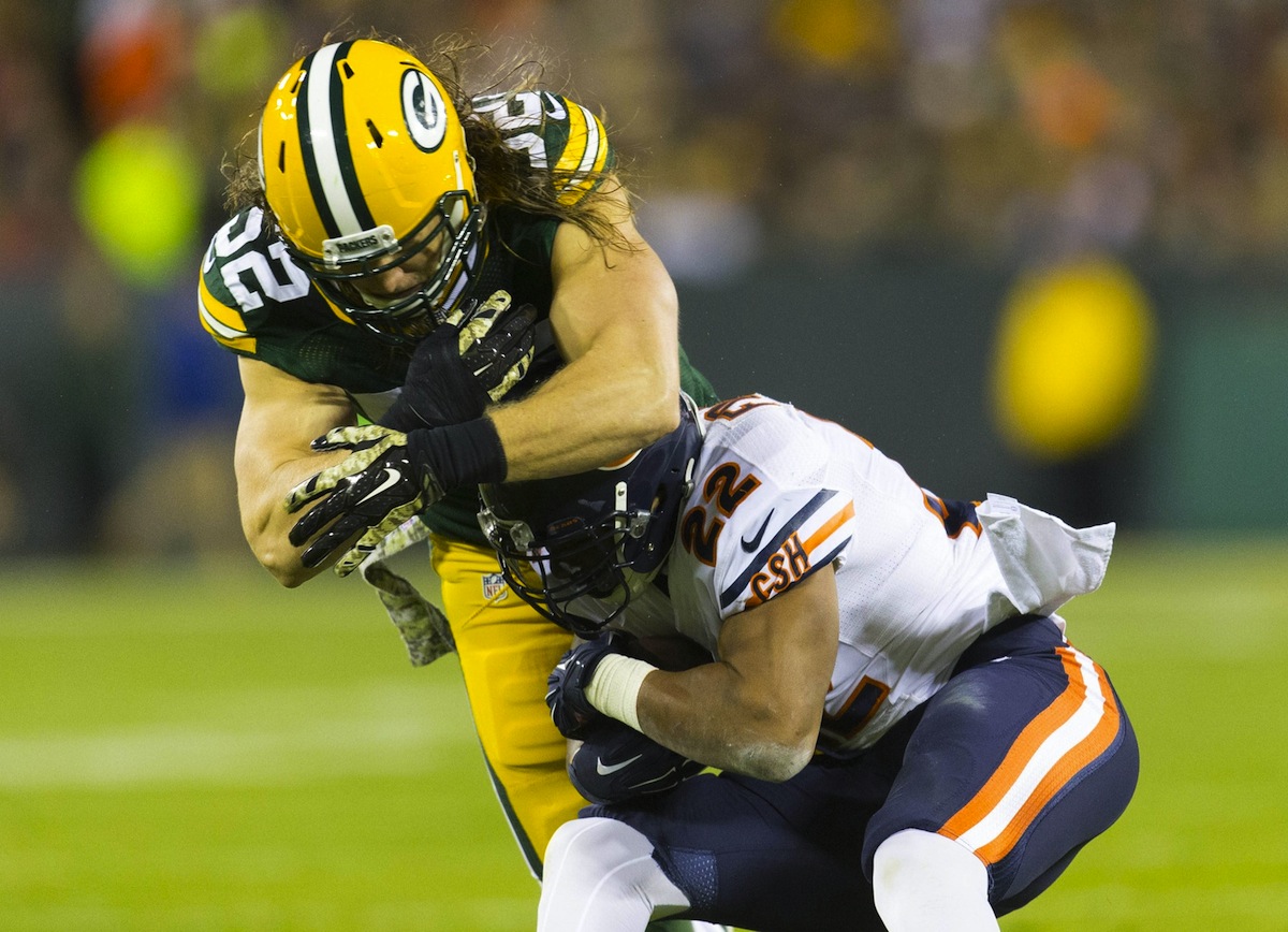 Green Bay Packers linebacker Clay Matthews by Jeff Hanisch—USA TODAY Sports.